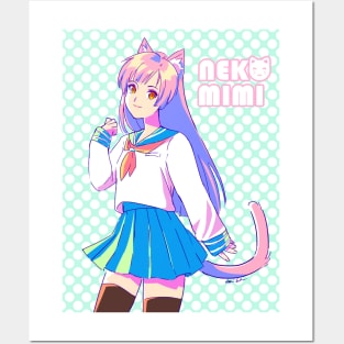 Neko Mimi Posters and Art